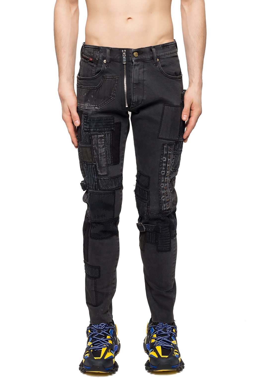 Diesel ‘D-Strukt’ jeans with patches | Men's Clothing | Vitkac